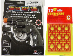 8 Shot Black Super Detective .38 Cap Pistol          $9.60